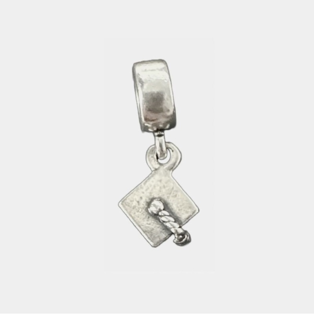 Authentic Pandora Silver Graduation Cap Charm